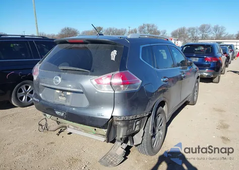 2015 Nissan Rogue Sl from USA, damaged, VIN 5N1AT2MT7FC812832